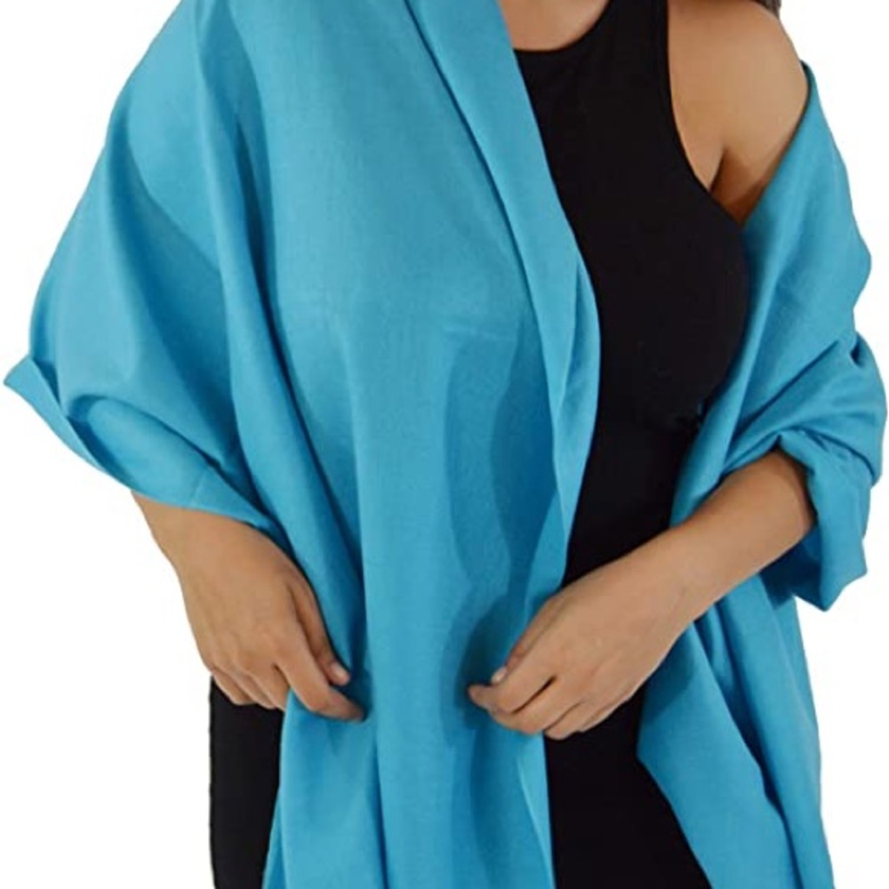 Vibrant Blue Shawl Wrap